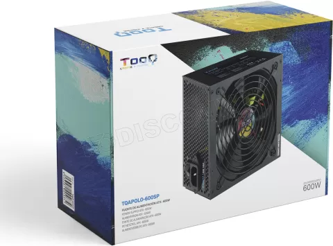 Photo de Alimentation ATX TooQ Apolo - 600W (Noir)