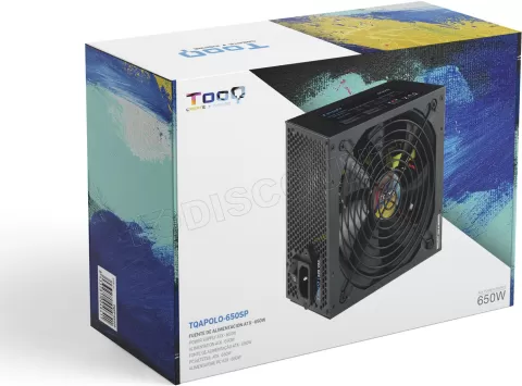 Photo de Alimentation ATX TooQ Apolo - 650W (Noir)