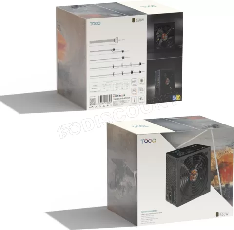 Photo de Alimentation ATX TooQ Helios - 650W (Noir)