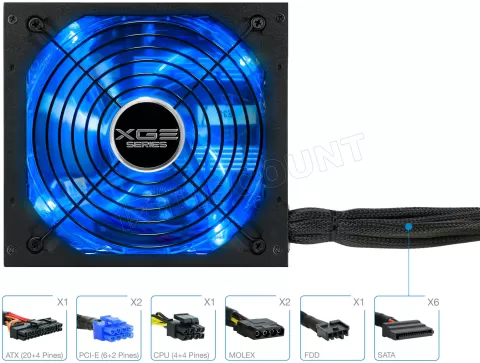 Photo de Alimentation ATX TooQ Xtreme Gaming Energy II - 600W (Noir)