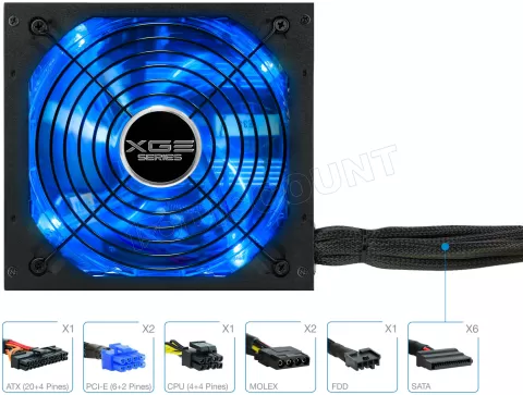 Photo de Alimentation ATX TooQ Xtreme Gaming Energy II - 700W (Noir)