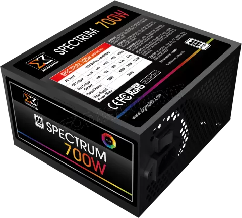 Photo de Alimentation ATX Xigmatek Spectrum - 700W RGB (Noir)