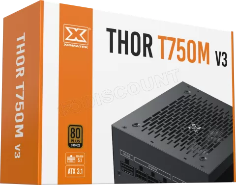 Photo de Alimentation ATX Xigmatek Thor M V3 - 750W (Noir)