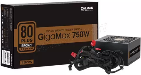 Photo de Alimentation ATX Zalman GigaMax GVII - 750W (Noir)