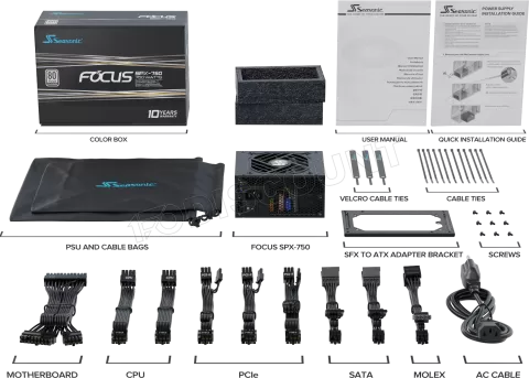 Photo de Alimentation SFX Seasonic Prime SPX - 750W (Noir)