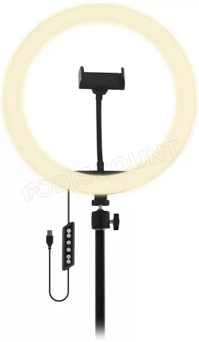 Photo de Anneau lumineux à éclairage LED T'nB Influence avec trépied 12"