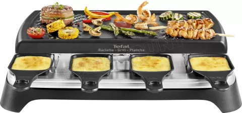 Photo de Appareil à Raclette/Pierrade Tefal PR 4578 - 10 personnes (Noir)