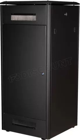 Photo de Baie Serveur Pro 19" 26U - 600x600mm avec porte vitrée (Noir)