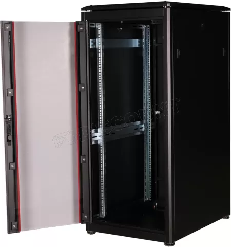 Photo de Baie Serveur Pro 19" 26U - 600x800mm avec porte vitrée (Noir)