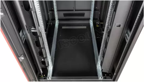 Photo de Baie Serveur Pro 19" 26U - 800x1000mm avec porte vitrée (Noir)