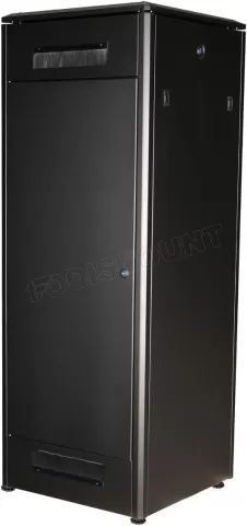 Photo de Baie Serveur Pro 19" 32U - 600x600mm avec porte vitrée (Noir)