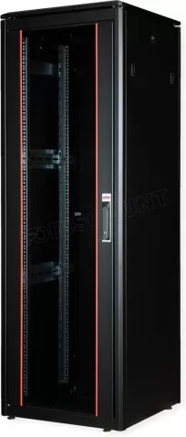 Photo de Baie Serveur Pro 19" 36U - 600x600mm avec porte vitrée (Noir)