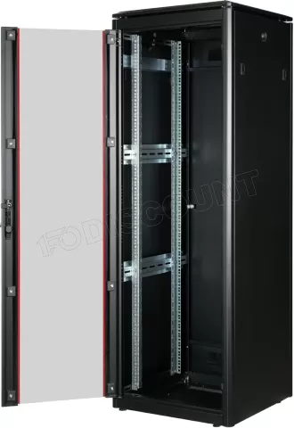 Photo de Baie Serveur Pro 19" 36U - 600x800mm avec porte vitrée (Noir)