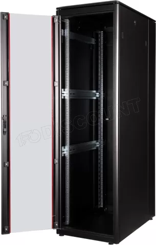 Photo de Baie Serveur Pro 19" 42U - 600x1000mm avec porte vitrée (Noir)
