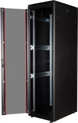Photo de Baie Serveur Pro 19" 42U - 600x800mm avec porte vitrée (Noir)