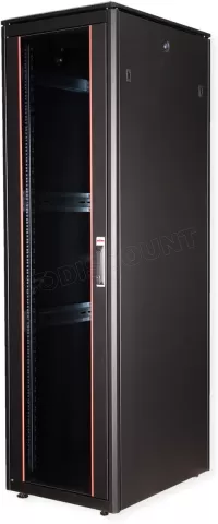 Photo de Baie Serveur Pro 19" 42U - 600x800mm avec porte vitrée (Noir)