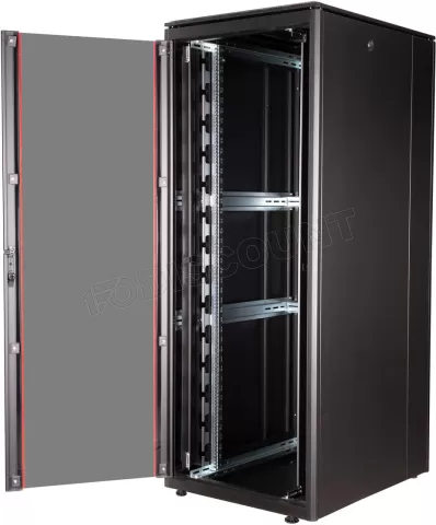 Photo de Baie Serveur Pro 19" 42U - 800x1000mm avec porte vitrée (Noir)