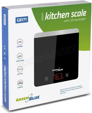 Photo de Balance de cuisine GreenBlue GB171 (Noir)