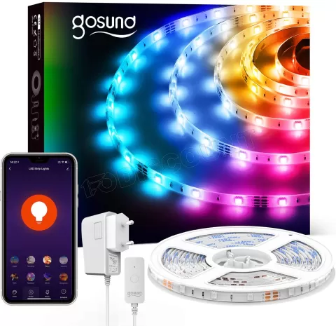 Photo de Bandeau LED connecté Gosund Smart Light 2 RGB 5m