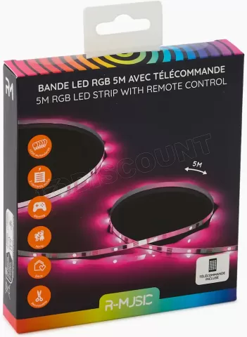 Photo de Bandeau LED R-Music Led Strip RGB 5m