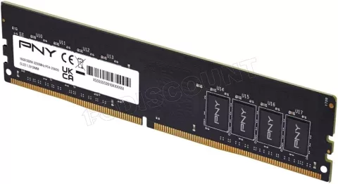 Photo de Barette mémoire 16Go DIMM DDR4 PNY 3200MHz Version OEM (Tray)