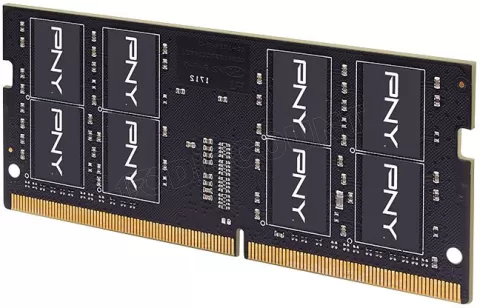 Photo de Barette mémoire 16Go SODIMM DDR4 PNY Performance 3200MHz (Noir) Version SI