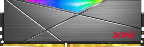 Photo de Barrette mémoire 16Go DIMM DDR4 Adata XPG SpectriX D50 RGB  3200Mhz (Gris)