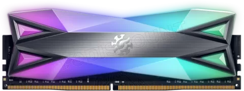 Photo de Barrette mémoire 16Go DIMM DDR4 Adata XPG SpectriX D60G RGB  3600Mhz (Noir)