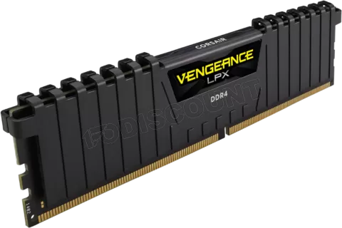 Photo de Barrette mémoire 16Go DIMM DDR4 Corsair Vengeance LPX  3200Mhz (Noir) (Bulk)