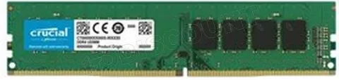 Photo de Barrette mémoire 16Go DIMM DDR4 Crucial  2666Mhz (Vert)