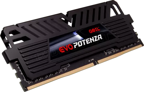 Photo de Barrette mémoire 16Go DIMM DDR4 GeIL Evo Potenza 3600Mhz (Noir)