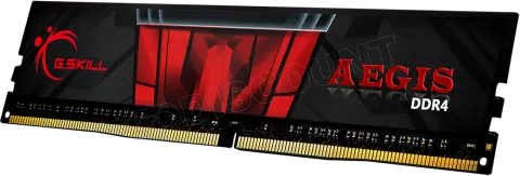 Photo de Barrette mémoire 16Go DIMM DDR4 G.Skill Aegis  2400Mhz (Noir et Rouge)