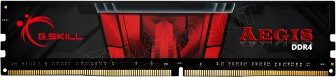 Photo de Barrette mémoire 16Go DIMM DDR4 G.Skill Aegis  2400Mhz (Noir et Rouge)