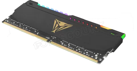 Photo de Barrette mémoire 16Go DIMM DDR4 Patriot Viper Steel RGB  3200Mhz (Noir)