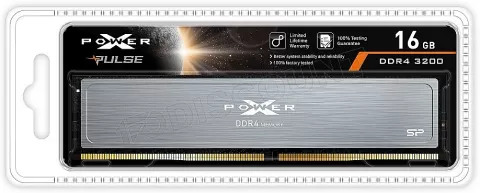 Photo de Barrette mémoire 16Go DIMM DDR4 Silicon Power XPower Pulse  3200Mhz (Argent)