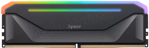 Photo de Barrette mémoire 16Go DIMM DDR5 Apacer Nox RGB 5600Mhz (Noir)