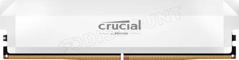 Photo de Barrette mémoire 16Go DIMM DDR5 Crucial Pro OC 6400MHz (Blanc) Version OEM (Tray)