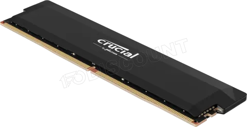 Photo de Barrette mémoire 16Go DIMM DDR5 Crucial Pro OC Gaming 6000MHz (Noir)