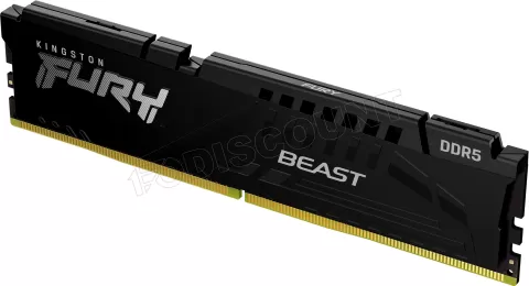 Photo de Barrette mémoire 16Go DIMM DDR5 Kingston Fury Beast  5600MHz (Noir)