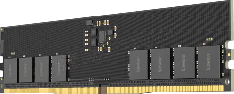 Photo de Barrette mémoire 16Go DIMM DDR5 Lexar 5600MHz (Noir) Version OEM (Tray)