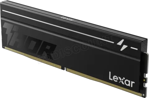 Photo de Barrette mémoire 16Go DIMM DDR5 Lexar Thor 2ème Génération 6000MHz (Noir)
