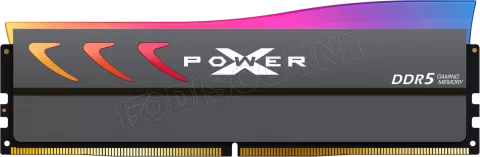 Photo de Barrette mémoire 16Go DIMM DDR5 Silicon Power XPower Storm RGB 6000Mhz CL36 (Gris)