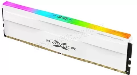 Photo de Barrette mémoire 16Go DIMM DDR5 Silicon Power XPower Zenith RGB 5600Mhz (Blanc)