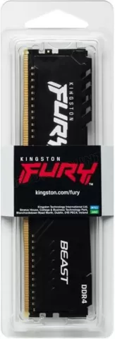 Photo de Barrette mémoire 32Go DIMM DDR4 Kingston Fury Beast  3200Mhz (Noir)