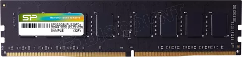 Photo de Barrette mémoire 32Go DIMM DDR4 Silicon Power 2666Mhz (Noir)