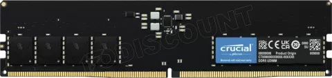 Photo de Barrette mémoire 32Go DIMM DDR5 Crucial Classic 5200MHz (Noir)