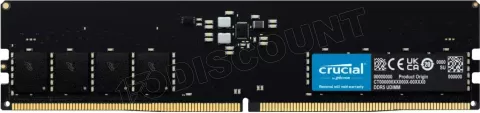 Photo de Barrette mémoire 32Go DIMM DDR5 Crucial Classic 5600MHz (Noir)