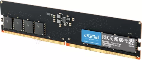 Photo de Barrette mémoire 32Go DIMM DDR5 Crucial Classic 5600MHz Version OEM (Tray)