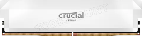 Photo de Barrette mémoire 32Go DIMM DDR5 Crucial Pro OC Gaming 6000MHz (Blanc)