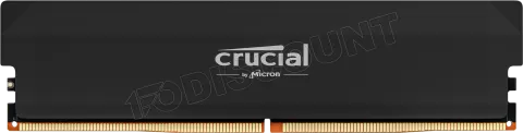 Photo de Barrette mémoire 32Go DIMM DDR5 Crucial Pro OC Gaming 6000MHz (Noir)